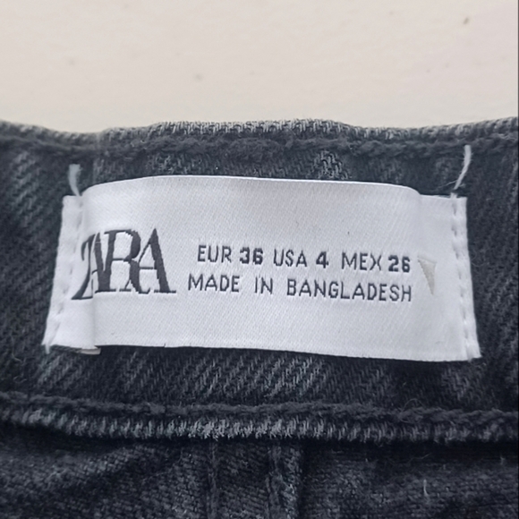 Zara 100% Cotton Button Fly High-Rise Sz 4 Denim Cut-Off Shorts - Picture 12 of 14